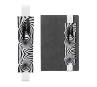 WZYCWB Porte-stylo en cuir avec illusion d'optique en spirale, marque-page réglable, parfait pour la rentrée scolaire, cadeaux de Noël