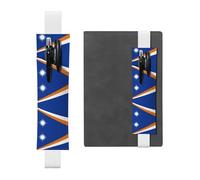 WZYCWB Porte-stylo en cuir avec motif drapeau des îles Marshall, réglable, parfait pour la rentrée scolaire, cadeau de Noël