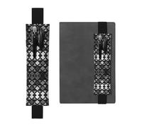 WZYCWB Porte-stylo en cuir imprimé grande capacité en PVC + trousse créative avec bande élastique antidérapante