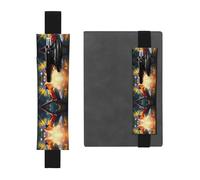 WZYCWB Porte-stylo en PVC imprimé perroquet sur une branche + trousse créative avec bande élastique antidérapante