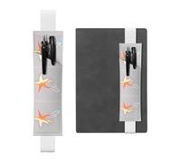 WZYCWB Porte-stylo holographique en cuir en forme d'étoile de mer, porte-stylo réglable, parfait pour la rentrée scolaire, cadeaux de Noël