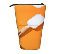 WZYCWB Porte-stylo rétractable avec spatule blanche pour une utilisation comme simple trousse de maquillage, portefeuille, etc.