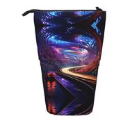 WZYCWB Porte-stylo rétractable imprimé adapté pour une utilisation comme simple trousse de maquillage, portefeuille, etc.