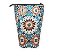 WZYCWB Porte-stylo rétractable imprimé carrelé, adapté pour une utilisation comme simple trousse de maquillage, portefeuille, etc.