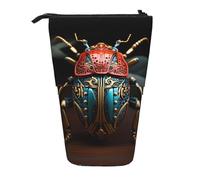 WZYCWB Porte-stylo rétractable imprimé coccinelle coloré adapté pour une utilisation comme simple trousse de maquillage, portefeuille, etc.