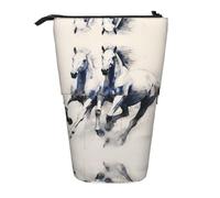 WZYCWB Porte-stylo rétractable imprimé croquis de cheval pour dortoir ou bureau.