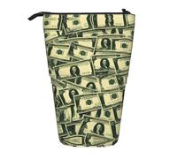 WZYCWB Porte-stylo rétractable imprimé de nombreux dollars de dessin animé adapté pour une utilisation comme simple trousse de maquillage, portefeuille, etc.