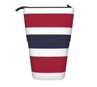 WZYCWB Porte-stylo rétractable imprimé drapeau de la Thaïlande adapté pour une utilisation comme simple trousse de maquillage, portefeuille, etc.