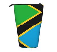 WZYCWB Porte-stylo rétractable imprimé drapeau de Tanzanie adapté pour une utilisation comme simple trousse de maquillage, portefeuille, etc.