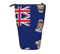 WZYCWB Porte-stylo rétractable imprimé drapeau des îles Caïmans Convient pour une utilisation comme simple trousse de maquillage, portefeuille, etc.
