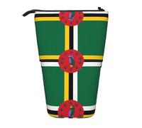 WZYCWB Porte-stylo rétractable imprimé drapeau du Commonwealth de Dominique pour dortoir ou bureau.