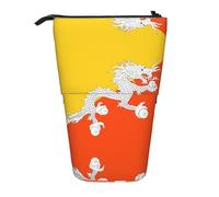 WZYCWB Porte-stylo rétractable imprimé drapeau du Royaume du Bhoutan pour dortoir ou bureau.