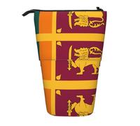 WZYCWB Porte-stylo rétractable imprimé drapeau du Sri Lanka adapté pour une utilisation comme simple trousse de maquillage, portefeuille, etc.