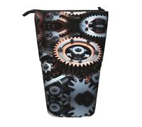 WZYCWB Porte-stylo rétractable imprimé Machine Gear adapté pour une utilisation comme simple trousse de maquillage, portefeuille, etc.