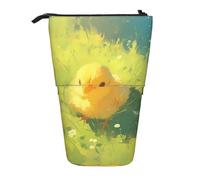 WZYCWB Porte-stylo rétractable imprimé poussins adapté pour une utilisation comme simple trousse de maquillage, portefeuille, etc.