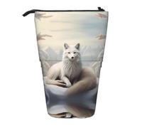 WZYCWB Porte-stylo rétractable imprimé Quiet Fox adapté pour une utilisation comme simple trousse de maquillage, portefeuille, etc.