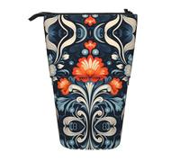 WZYCWB Porte-stylo rétractable imprimé tatouage décoratif vintage adapté pour une utilisation comme simple sac à cosmétiques, portefeuille, etc.