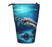 WZYCWB Porte-stylo rétractable imprimé Tortues sur Parade Convient pour une utilisation comme simple trousse de maquillage, portefeuille, etc.