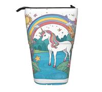 WZYCWB Porte-stylo rétractable imprimé Unicorns by The River - Convient pour une utilisation comme simple trousse de maquillage, portefeuille, etc.