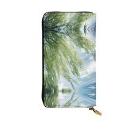 WZYCWB Portefeuille en cuir tendance en ouate de saule imprimé (19,1 x 10,4 cm), portefeuille décontracté pour pièces de monnaie