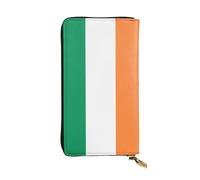 WZYCWB Portefeuille tendance en cuir imprimé drapeau irlandais (19,1 x 10,4 cm), portefeuille décontracté pour pièces de monnaie