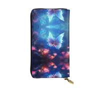 WZYCWB Portefeuille tendance en cuir imprimé papillon pour fond marin (19,1 x 10,4 cm), portefeuille décontracté pour pièces de monnaie