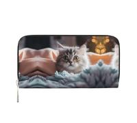 WZYCWB Portefeuille zippé imprimé Tom Thumb parfait pour les voyages, les affaires et le quotidien. Peut contenir des téléphones portables et de l'argent.