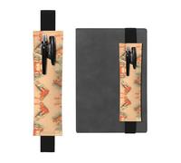 WZYCWB Poster voiture imprimé grande capacité PVC porte-stylo + Creative Diary Pen Bag Set avec bande élastique design antidérapant