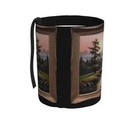 WZYCWB Poubelle de voiture à suspendre aux montagnes et rivières lointaines, pratique et pratique, adaptée à plusieurs modèles de voitures, offrant un espace de rangement idéal