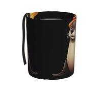 WZYCWB Poubelle de voiture à suspendre en castor avec chapeau, pratique et pratique, adaptée à plusieurs modèles de voiture, offrant un espace de rangement idéal