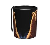 WZYCWB Poubelle de voiture à suspendre en forme d'ours marron avec tête surélevée, pratique et pratique, adaptée à plusieurs modèles de voiture, offrant un espace de rangement idéal