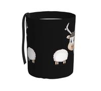 WZYCWB Poubelle de voiture portable Silly Sheep, seau de rangement pratique pour voiture, pratique, pratique et pliable, un must have pour les voitures.