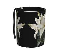 WZYCWB Poubelle de voiture suspendue en forme de lys blanc, pratique et pratique, adaptée à plusieurs modèles de voiture, offrant un espace de rangement idéal