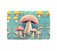 WZYCWB Pretty Little Mushrooms Paillasson antidérapant à motif de champignons, 40,6 x 61 cm, protège le salon, la salle de bain, la porte d'entrée