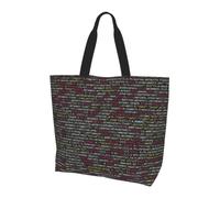 WZYCWB Programmeur Code Sac Fourre-Tout Imprimé Sac à Bandoulière Sac à Bandoulière Convient pour Voyage, Yoga, Plage, Commute, Shopping Cadeau Homme Femme