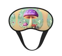 WZYCWB Purple Dream Masque de sommeil avec imprimé champignon Couverture complète Soulage la fatigue oculaire