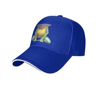 WZYCWB Rainforest Tree Frog Pattern Curved Brim Baseball Cap - Black - Hommes et Femmes Casquette de randonnée et d'extérieur, bleu, L