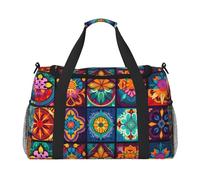 WZYCWB Red Bird Head Sac de voyage portable Sac de week-end Sac de fitness Sac de yoga adapté pour le fitness et d'autres scénarios, Motif arc-en-ciel, Taille unique