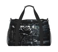 WZYCWB Red Bird Head Sac de voyage portable Sac de week-end Sac de fitness Sac de yoga adapté pour le fitness et d'autres scénarios, Pluie Nuit Noire Rose, Taille unique