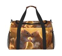 WZYCWB Red Bird Head Sac de voyage portable Sac de week-end Sac de fitness Sac de yoga adapté pour le fitness et d'autres scénarios, Rats amoureux, Taille unique