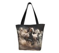 WZYCWB Running of the Horses Sac à main à bandoulière tendance pour femme Convient pour le week-end voyage shopping sac à bandoulière