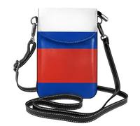 WZYCWB Sac à bandoulière en cuir léger avec motif drapeau russe, sac à bandoulière pour femme, sac de voyage avec fentes pour cartes de crédit,