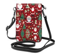 WZYCWB Sac à bandoulière en cuir léger pour femme - Cadeau du Père Noël - Sac de voyage avec fentes pour cartes de crédit