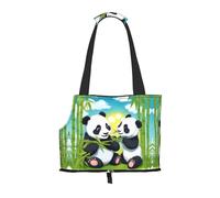 WZYCWB Sac à bandoulière imprimé Two Happy Pandas - Léger et respirant - Petit sac à bandoulière pour animal domestique