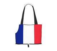 WZYCWB Sac à bandoulière pour animal domestique avec imprimé drapeau français - Léger et respirant - Petit sac à bandoulière pour animal domestique
