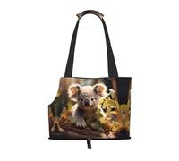 WZYCWB Sac à bandoulière pour animal domestique imprimé Koala mignon - Léger et respirant - Petit sac à bandoulière pour animal domestique