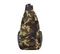 WZYCWB Sac à bandoulière pour homme avec imprimé camouflage - Sac à dos décontracté avec sangle réglable pour la course, la randonnée et les trajets quotidiens