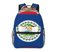 WZYCWB Sac à dos décontracté avec drapeau du Belize, 29 x 40 x 20 cm, sac à dos pour ordinateur portable pour voyage, randonnée, affaires, camping, gym
