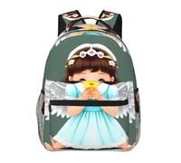 WZYCWB Sac à dos décontracté mignon petit ange, 29 x 40 x 20 cm, sac à dos pour ordinateur portable pour voyage, randonnée, affaires, camping, gym