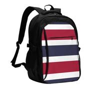 WZYCWB Sac à dos pour ordinateur portable imprimé drapeau de l'État du Wyoming - Sac à dos pour homme d'affaires avec port USB de chargement, Drapeau de la Thaïlande, taille unique